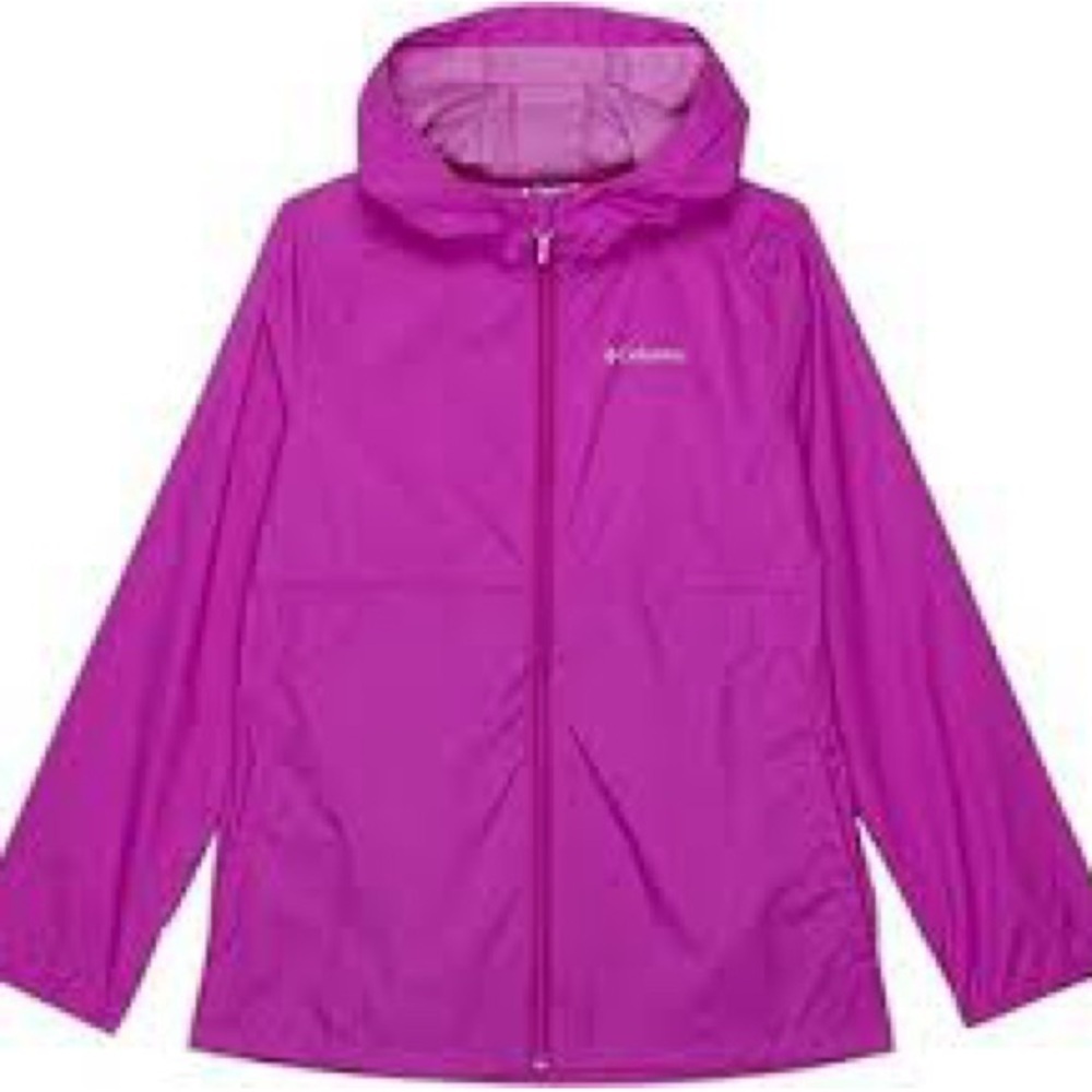 NWOT Columbia Bright Plum Switchback Windbreaker Jacket Size Small (7/8)